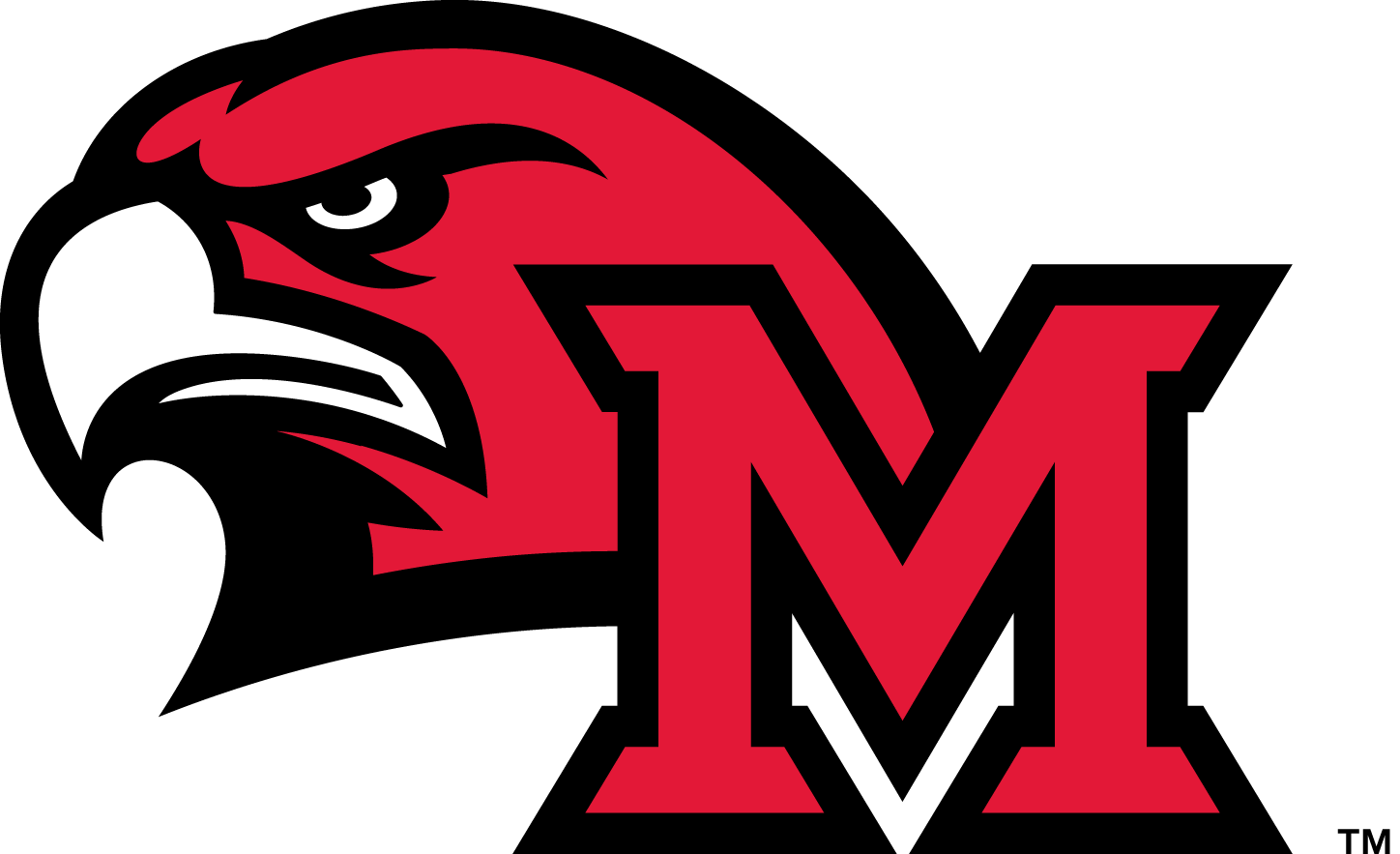 Miami (Ohio) Redhawks 2014-Pres Secondary Logo v2 diy DTF decal sticker